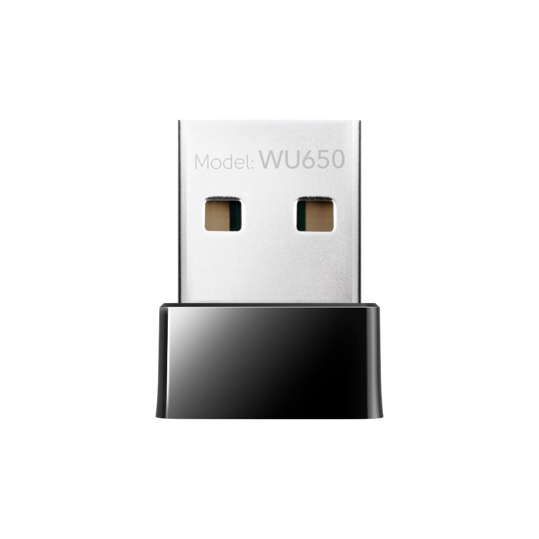 Cudy WU650 -  AC650 Wi-Fi Nano USB Adapter (5 GHz Wi-Fi Speed : 433 Mbps/2.4 GHz Wi-Fi Speed : 200 Mbps)