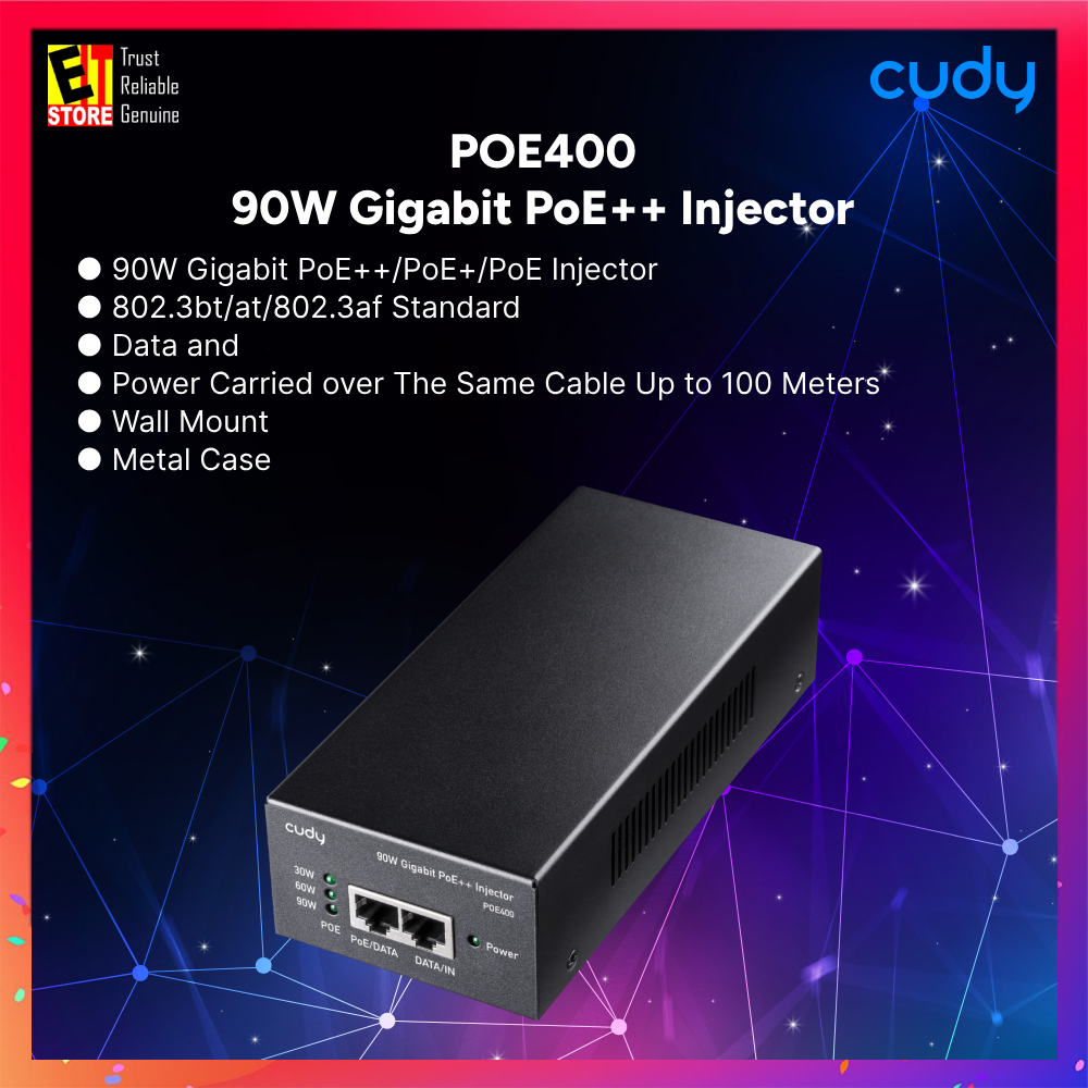 Cudy POE400 - 90W Gigabit PoE++ Injector