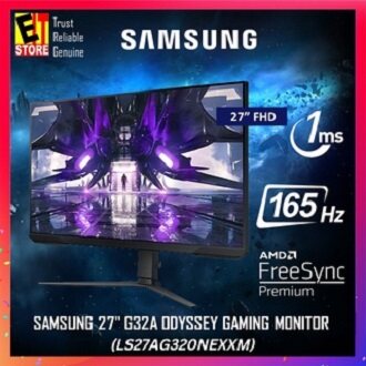 SAMSUNG ODYSSEY G3 G32A GAMING MONITOR - 24 /27 /32" FULL HD 165Hz , 1MS GTG , HEIGHT ADJUSTABLE, TILT, SWIVEL & PIVOT, AMD FREE SYNC -3YRS WARRANTY