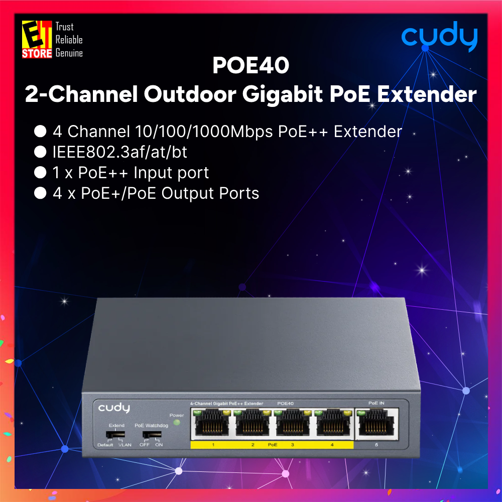 Cudy POE40 - 4-Channel PoE Extender