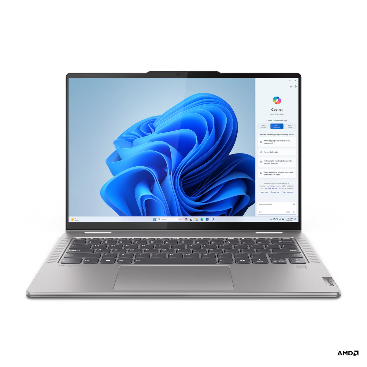 Lenovo Yoga 7 2-in-1 AI Laptop 83DK00A0MJ (Ryzen 7-8840HS/16GB/512GB SSD/AMD Radeon 780M/ 14" WUXGA IPS Touch Screen / DIGITAL PEN /Office Home 2024 /W11/Bag/2Y)