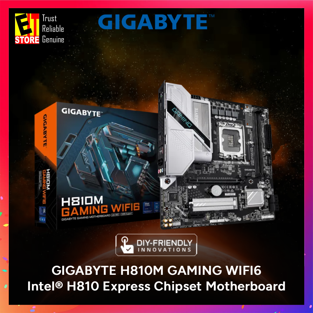 Gigabyte H810M GAMING WIFI6 (Intel H810 Express Chipset/LGA1851 socket/HDMI/DP) Motherboard