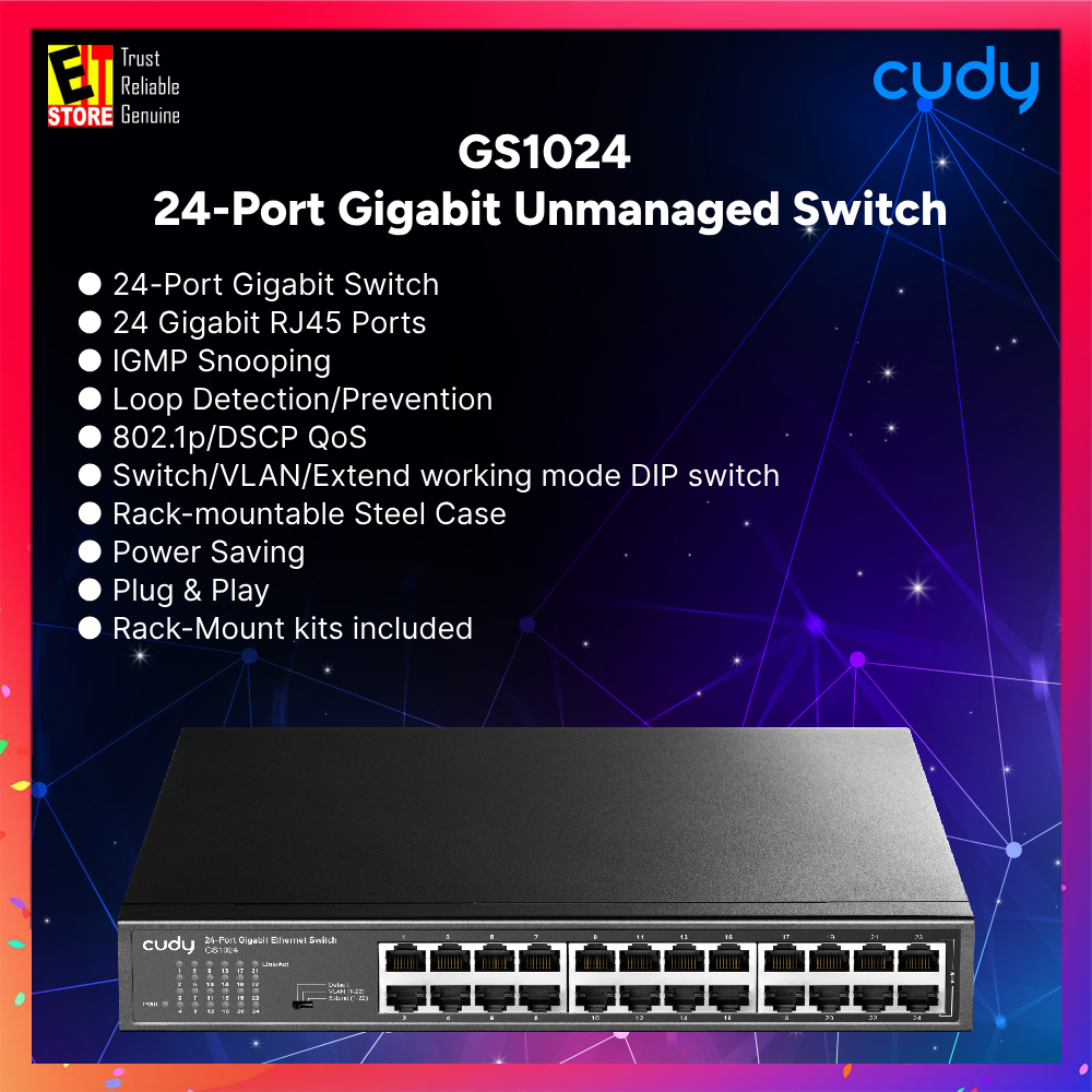 Cudy GS1024- 24-Port Gigabit Unmanaged Switch