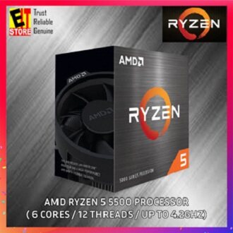 AMD PROCESSOR RYZEN 5 5500 / RYZEN 5 5600 6 CORE (12M CACHE, UP TO 4.40 GHz) DESKTOP PROCESSOR