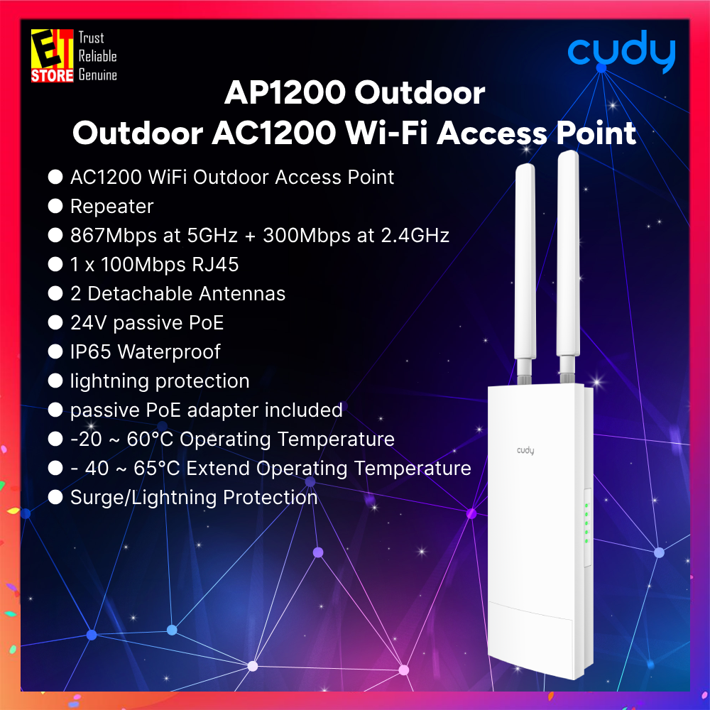 Cudy AP1200 Outdoor - Outdoor AC1200 Wi-Fi Access Point