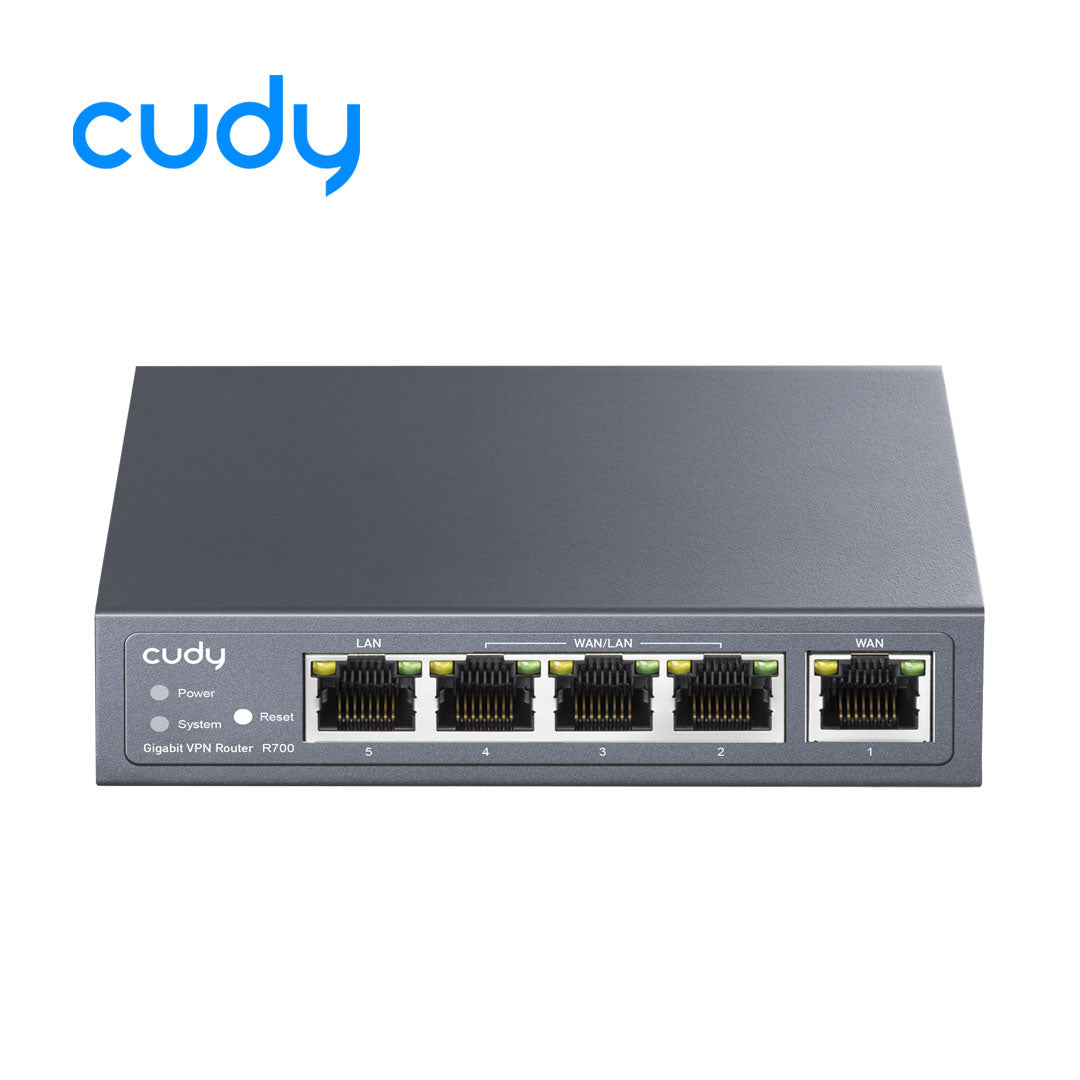 Cudy R700 - R700 - Gigabit Multi-WAN Router ( 880 MHz Dual-Core/128 MB DDR3 Ram/DC )