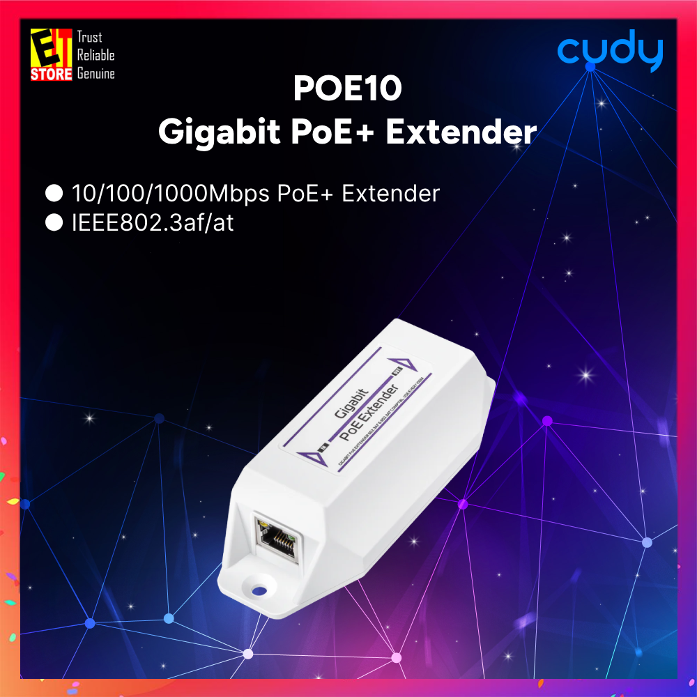 Cudy POE10 - PoE Extender (802.3at/af Max 30W Output/802.3at/af Input)