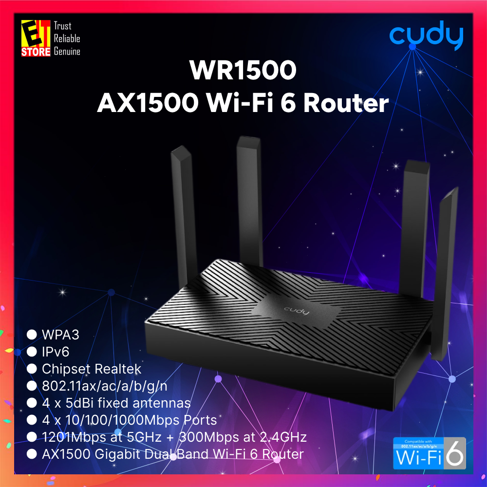 Cudy WR1500 - AX1500 Wi-Fi 6 Router