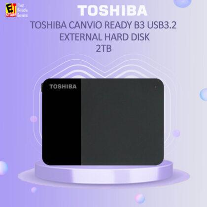 TOSHIBA CANVIO READY B3 2TB USB3.2 EXTERNAL HARD DISK (BLACK)
