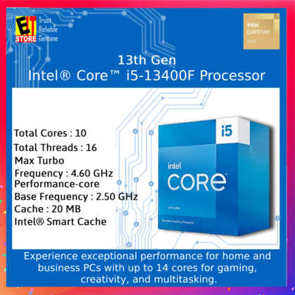 Intel Core i5-13400F 20M Cache, up to 4.60 GHz Desktop Processor