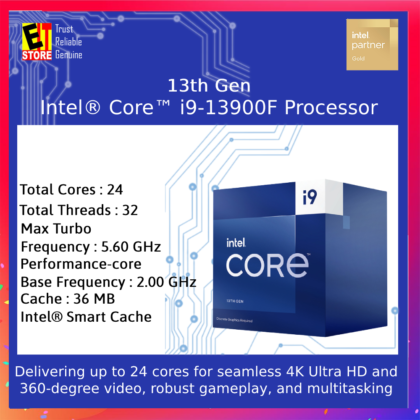 Intel® Core™ i9-13900F 36M Cache, up to 5.60 GHz Desktop Processor
